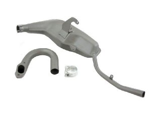 Auspuff AF Clubman new style sloping side 42mm silber...