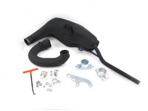Auspuff BGM Pro Clubman schwarz Lambretta Li1, Li2, Li3,...
