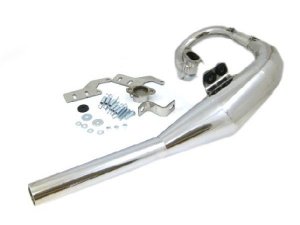 Auspuff DJ Edelstahl poliert Lambretta Li3, LiS, SX, TV,...