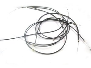 Bowdenzugsatz komplett dunkelgrau mit PTFE Einsätzen und...