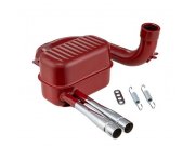 Auspuff fr Vespa 125 VM/VN /150 VL/VB1T/VGL1T Stahl,...