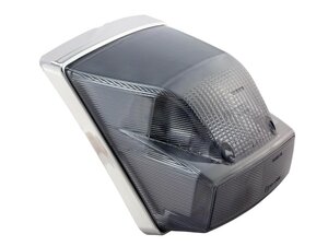 Rcklicht f�r Vespa PX125-200 /MY, passt auch f�r Vespa PX80-200/PE/Lusso/`98/MY/`11 /T5 Classic/LML Star, chrom, inkl. Leuchtmittel, inkl. Dichtung, get&rdquo;nt E-Prfzeichen auf Reflektor /Glas, als Accessoire - sehr sch�n