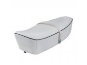 Sitzbank fr Vespa 50-125/PV /ET3, wei, Keder: grau,...