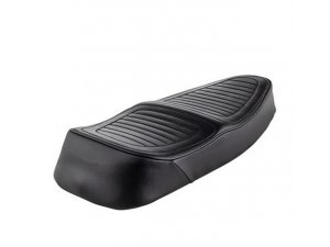 Sportsitzbank Scooter fr Vespa 50-125/PV/ET3, schwarz abgesteppt, H 80 mm, Keder: schwarz, ohne Schloss, als Accessoire - schn 