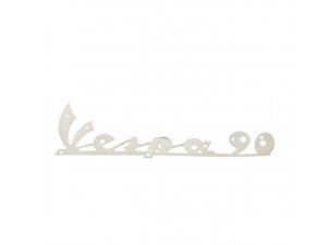 Schriftzug Vespa 90, Beinschild für Vespa 90 V9A1T chrom,...