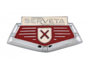Emblem SERVETA, Kaskade, fr Lambretta Serveta 125 Lince/Special/150 Lince/ Special/ 200 Jet/ Lince