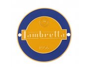 Emblem j LAMBRETTA 1956, fr Lambretta Befestigung: 2 Nieten