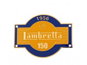 Emblem j LAMBRETTA 150, fr Lambretta Befestigung: 4 Nieten