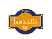 Emblem j LAMBRETTA 150, fr Lambretta Befestigung: 4 Nieten
