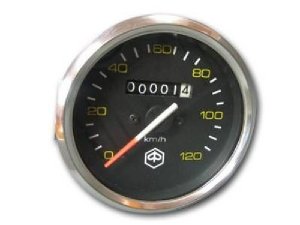 Tachometer 120 km/h chrom Vespa PX alt