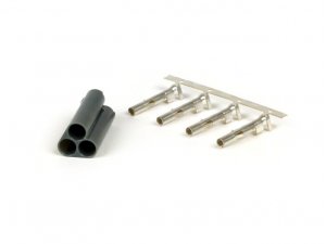 Stecker fr Kabelbaum -BGM PRO, 3 Steckkontakte, asymmetrisch- Vespa, Piaggio, Gilera - Stecker