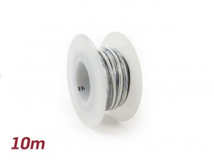 Elektrokabel -BGM ORIGINAL 0,85mm²- 10m - weiß, schwarz