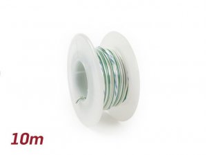 Elektrokabel -BGM ORIGINAL 0,85mm²- 10m - Weiss/Grün