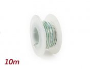 Elektrokabel -BGM ORIGINAL 0,85mm- 10m - Weiss/Grn