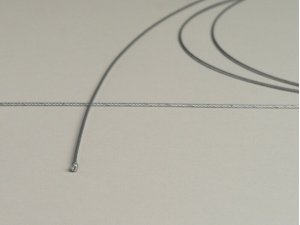Zug universal innen -=1,2mm x 2500mm, Nippel =3,0mm x 3mm- verwendet als Gaszug - geflochten