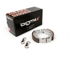 Bremsbacken -BGM PRO =90x18mm- Piaggio Boxer, Piaggio Bravo, Piaggio Ciao, Piaggio Free 50 (1994-1995), Piaggio Si, Piaggio Superbravo, Piaggio Vespino F9, Piaggio, PiaggioVelofax, Benelli Motorella 50, Benelli G2, Benelli G2L, Fantic Motor Issimo 5