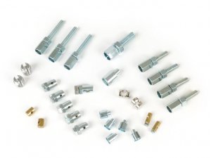 Einstellschrauben und Klemmnippel / Schraubnippel -Set -BGM ORIGINAL- Vespa PX, T5 125cc, Rally180 (VSD1T), Rally200 (VSE1T), Sprint150 (VLB1T), TS125 (VNL3T), GT125 (VNL2T), GTR125 (VNL2T), SS180 (VSC1T), GS160 / GS4 (VSB1T), GL150 (VLA1T),