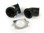 Ansaugstutzen -101 OCTANE Twist- Piaggio 50 ccm = AW=23mm...