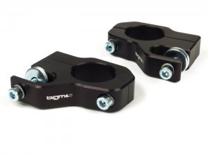 Stodmpferbefestigung oben -BGM PRO Clip on Aluminium CNC- Lambretta LI, LIS, SX, TV, DL, GP - schwarz