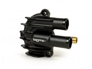 Wasserpumpendeckel -BGM PRO Faster Flow- Vespa GT, GTS, GTL, GTV 125-300, GTS300 HPE - schwarz eloxiert