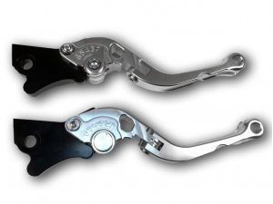 Bremshebel-Set -BGM PRO Sport, einstellbar + klappbar- Vespa GT, GTL, GTS 125-300 - Silbern