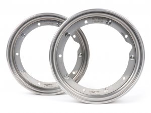 Felgen-Set -BGM PRO 2.10-10 Zoll- Vespa (Typ PX) - Vespa Smallframe V50, 50N, Special, PV, ET3, PK50-125 (S/XL/XL2), Largeframe PX, T5, Sprint, Rally, GT/GTR, LML Star, Deluxe - Edelstahl
