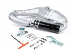 Auspuff -BGM PRO Clubman V4.0 Sport- Lambretta Serie 1-3 - Silbern