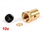 Klemmnippel / Schraubnippel kurz -BGM PRO =10x13mm-...
