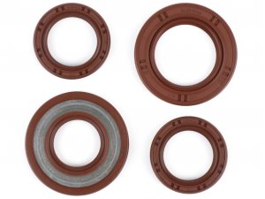 Wellendichtringsatz -BGM PRO, FKM/Viton (E10 bestndig)- Piaggio 125-180 ccm AC/LC 2-Takt
