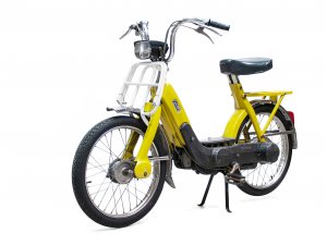 Gepäckträger vorne -MOTO NOSTRA- Piaggio Ciao - Weiss