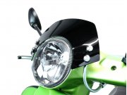 Windschutzscheibe mit verchromten Haltern -MOTO NOSTRA,...