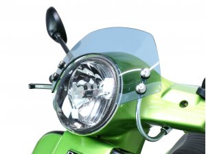Windschutzscheibe mit verchromten Haltern -MOTO NOSTRA,...