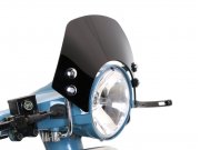 Windschutzscheibe mit verchromten Haltern -MOTO NOSTRA,...