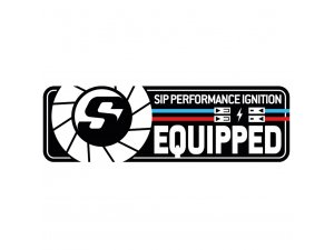 Aufkleber SIP PERFORMANCE IGNITION EQUIPPED, L 21mm, B 68mm