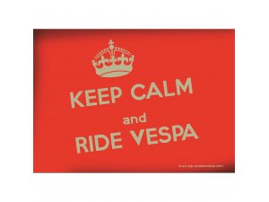Postkarte SIP mit KEEP CALM and RIDE VESPA Motiv L...