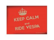Postkarte SIP mit KEEP CALM and RIDE VESPA Motiv  L...