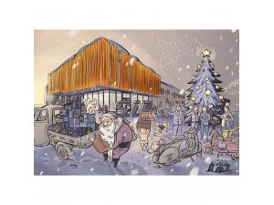 Postkarte SIP FROHE WEIHNACHTEN! L 148mm, B 114mm