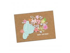 Postkarte SIP Happy Birthday Girl L 148mm, B 105mm, A6,