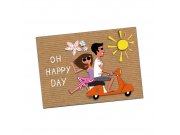 Postkarte SIP Oh happy Day  L 148mm, B 105mm,  A6,
