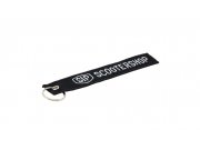 Schlsselband  SIP SCOOTERSHOP, schwarz/wei,  170x300 mm,