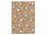 Geschenkpapier SIP Flowers  L 680mm, B 480mm,  B2 Bogen,