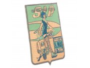 Aufnher SIP Open Day 2018,  beige/blau,  L 75mm, B 75mm,...