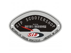 Händlerplakette SIP Retrostil, Aluminium, Befestigung:...