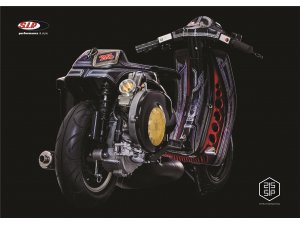 Poster SIP mit Vespa Racer 25 Jahre Motiv L 594mm, B...