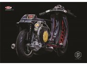 Poster SIP mit Vespa Racer 25 Jahre Motiv  L 594mm, B...