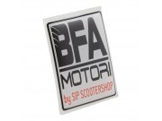 Emblem SIP BFA, BFA MOTORI,  4-Eck Kaskade, fr Vespa...