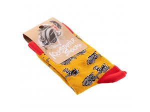 Socken SIP mit Motiv Vespa Motorroller, orange/rot,...