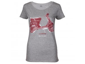 T-Shirt SIP Fifty Cubic of Joy, grau melange,  fr Frauen, Gre: XL,  100% Baumwolle,  150g/m