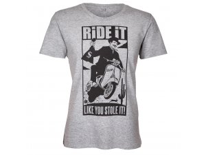 T-Shirt SIP Ride it like you stole it, grau, Melange,...