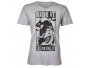T-Shirt SIP Ride it like you stole it, grau, Melange,...